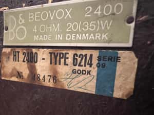 Boxe Bang & Olufsen Beovox 2400 pe 3 cai — miniatura 6