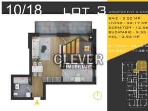 Apartament 2 camere, 65 mp, Pallady - metrou Nicolae Teclu — miniatura 4