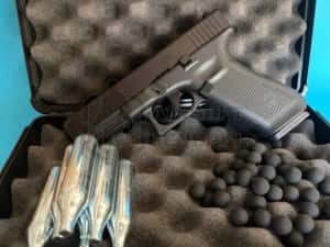 Glock 17 Gen5 pistol paintball cu bile cauciuc, recul puternic 5j — miniatura 7