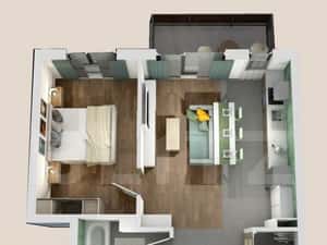 Apartament 2 camere, bloc nou, semifinisat, 50mp, zona Vivo