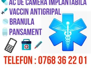 SERVICII MEDICALE la DOMICILIU: Perfuzie, injectie, Scos Fire, Clisma
