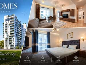 For Rent | Luxury 2-Room Apartment | 53 sqm | Balcony | Herăstrău