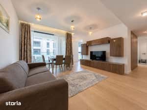 For Rent | Luxury 2-Room Apartment | 53 sqm | Balcony | Herăstrău — miniatura 4