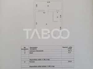 Studio de vanzare 36 mp util + terasa 13 mp finalizata 01 octombrie