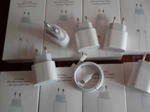 set incarcator 20w Fast Charge iPhone adaptor priza + cablu incarcare — miniatura 1