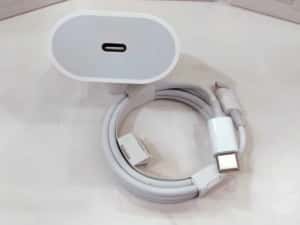 set incarcator 20w Fast Charge iPhone adaptor priza + cablu incarcare — miniatura 4