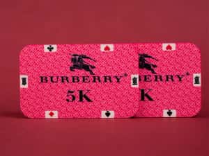 Masa Burberry + Scaune Burberry + Jetoane Burberry POKER set complet — miniatura 5