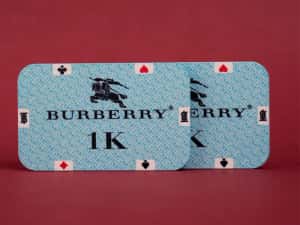 Masa Burberry + Scaune Burberry + Jetoane Burberry POKER set complet — miniatura 6