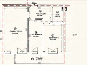 Apartament 2 camere decomandat-Zona Ronat Mehala-Bloc nou-Mobilat si utilat-55 mp utili+balcon 11 mp — miniatura 6
