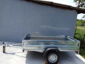 Remorca 750kg, Repo QRDS 260 cm x 135 cm, 2 axe, NOUA, OFERTA! — miniatura 2