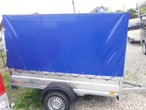 Remorca 750kg, Repo QRDS 260 cm x 135 cm, 2 axe, NOUA, OFERTA! — miniatura 8