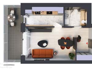 HILS Titanium Garsoniera tip 1C — miniatura 2