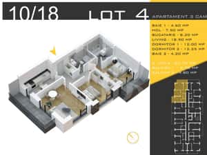 3 camere decomandat Titan Pallady  Metrou Nicolae Teclu — miniatura 4