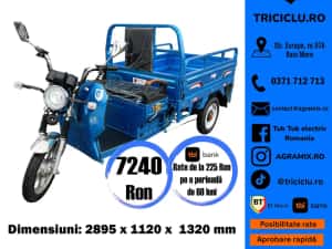 Triciclu electric STAR CIV inclus transport gratuit Agramix NOU — miniatura 7