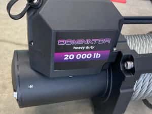 Troliu electric Dominator 20000 lb HD 24V platforma camion (9090kg) — miniatura 9
