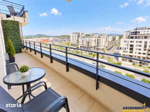 Studio elegant, mobilat, utilat, terasa, parcare, pietonala Kasper, Co — miniatura 4
