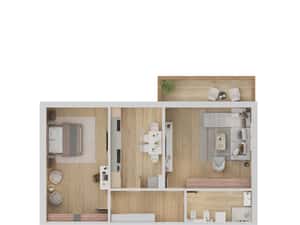 Randament excelent la 2 Camere 73.59 mp locatie Premium in zona Coresi — miniatura 6