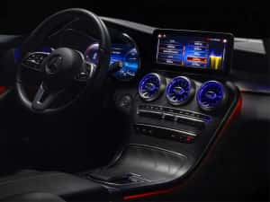 Grile Ventilatie Iluminate 64 culori Mercedes C-Class / GLC Fata/Spate