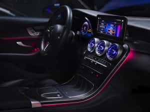 Grile Ventilatie Iluminate 64 culori Mercedes C-Class / GLC Fata/Spate — miniatura 3