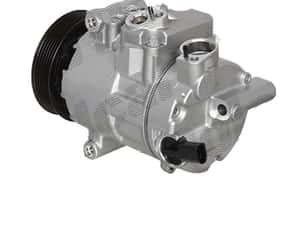 Compresor aer conditionat Audi A1, 202018, motor 1.2 Tfsi, 63kw, 1.4 Tfsi, 90/136kw, benzina; 1.6 TDI, 66/77kw, 2.0 TDI, 105kw, diesel, rola curea 110 mm, 6 caneluri, Tip Sanden/Denso/Delphi — miniatura 3