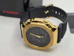 Ceas Casio G shock GM 2100g -1a9er, Gold-Black .Nou, Garantie 2 ani — miniatura 4