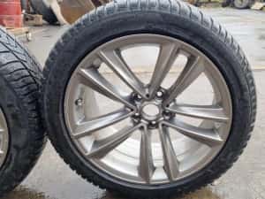 Jante originale bmw R19 cu cauciucuri Pirelli de iarna — miniatura 5