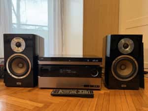 Sistem Harman Kardon HK3390 amplificator receiver si CD player HD980 — miniatura 2