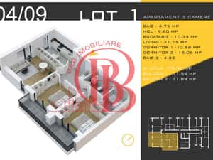 3 camere decomandat Titan Pallady  Metrou Nicolae Teclu — miniatura 4