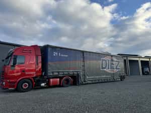 VARIANTE / Trailer agabaritic MEUSBURGER MPG-1 - axa viratoare — miniatura 1