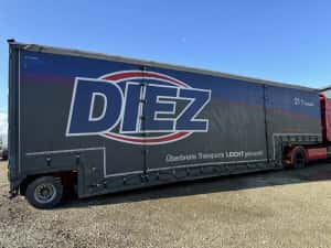 VARIANTE / Trailer agabaritic MEUSBURGER MPG-1 - axa viratoare — miniatura 3