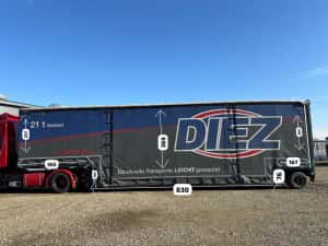 VARIANTE / Trailer agabaritic MEUSBURGER MPG-1 - axa viratoare — miniatura 8