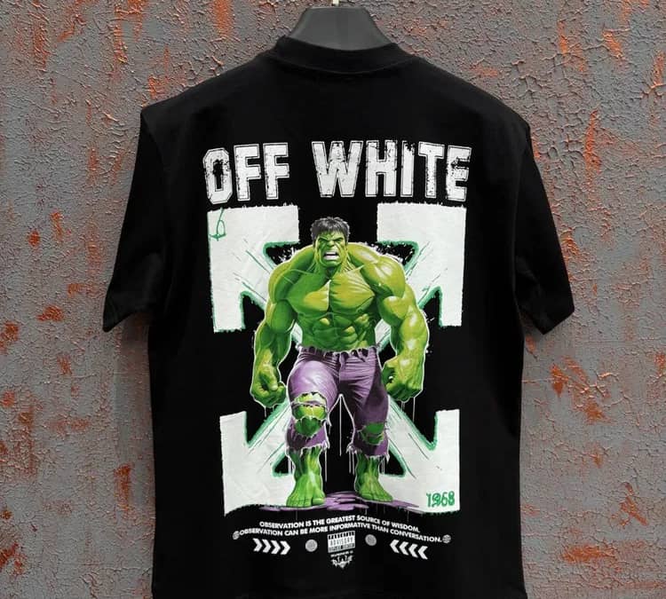 Tricou OFF White- calitate PREMIUM - livrare in toata tara — fotografie 1 din 6
