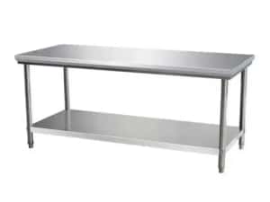 Oferta!!!masa de inox cu polita 200x70x85H pret 1400 lei,NOUA — miniatura 5