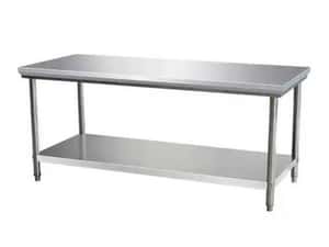 Oferta!!!masa de inox cu polita 200x70x85H pret 1400 lei,NOUA — miniatura 9