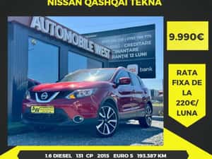 Nissan Qashqai Automată 130 HP Diesel - 2015