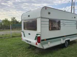 Rulota Chateau Lunar 430, An 2005, 2 zone, Pat matrimonial, Panouri solare, boiler gaz, full of camping — miniatura 3