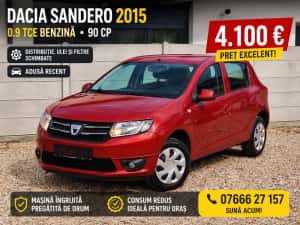 Dacia Sandero 2015 , 0.9 TCe Benzina  , Euro 5 , Adusa recent — miniatura 1