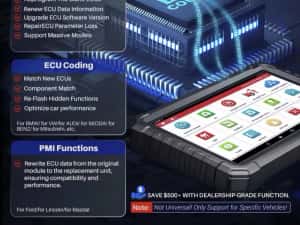 Tester/Diagnoza Launch x431-PRO3+Elite original cu 2 ani Update uri — miniatura 8