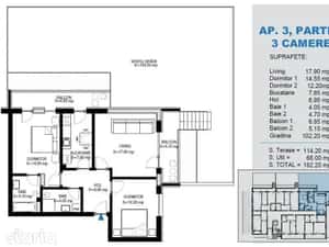Apartament 3 camere + gradina de 102 mp, 12 min metrou Nicolae Teclu — miniatura 4
