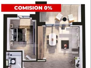 Comision 0 | Apartament de vanzare, cu 2 camere, 56 mp, zona Torontalu