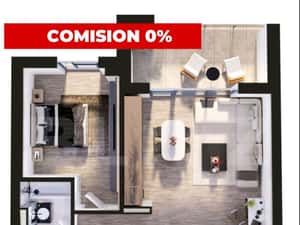 Comision 0 | Apartament de vanzare, cu 2 camere, 56 mp, zona Torontalu — miniatura 3