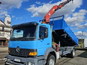Mercedes Atego basculabil cu macara HDS 18 tone — miniatura 2
