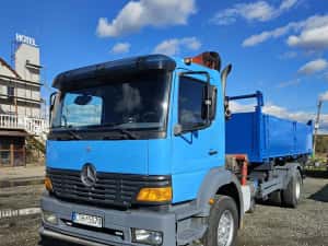 Mercedes Atego basculabil cu macara HDS 18 tone — miniatura 4