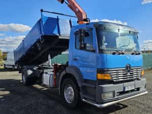 Mercedes Atego basculabil cu macara HDS 18 tone — miniatura 9