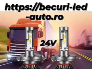 Două Becuri Led H1,H4,H7,H8,H9,H11, EXCLUSIV 24V-36V (24000LM/200W) — miniatura 2