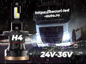 Două Becuri Led H1,H4,H7,H8,H9,H11, EXCLUSIV 24V-36V (24000LM/200W) — miniatura 3