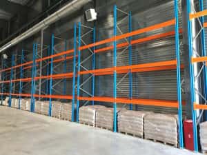 Rafturi metalice industriale second-hand pentru depozitare euro paleti L2.2/2.7/3.6