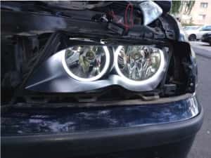 Kit inele Angel Eyes Cotton LED BMW Seria 3 E46 NFL, 131mm - 146mm