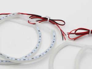 Kit inele Angel Eyes Cotton LED BMW Seria 3 E46 NFL, 131mm - 146mm — miniatura 6