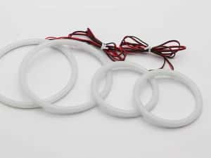 Kit inele Angel Eyes Cotton LED BMW Seria 3 E46 NFL, 131mm - 146mm — miniatura 7